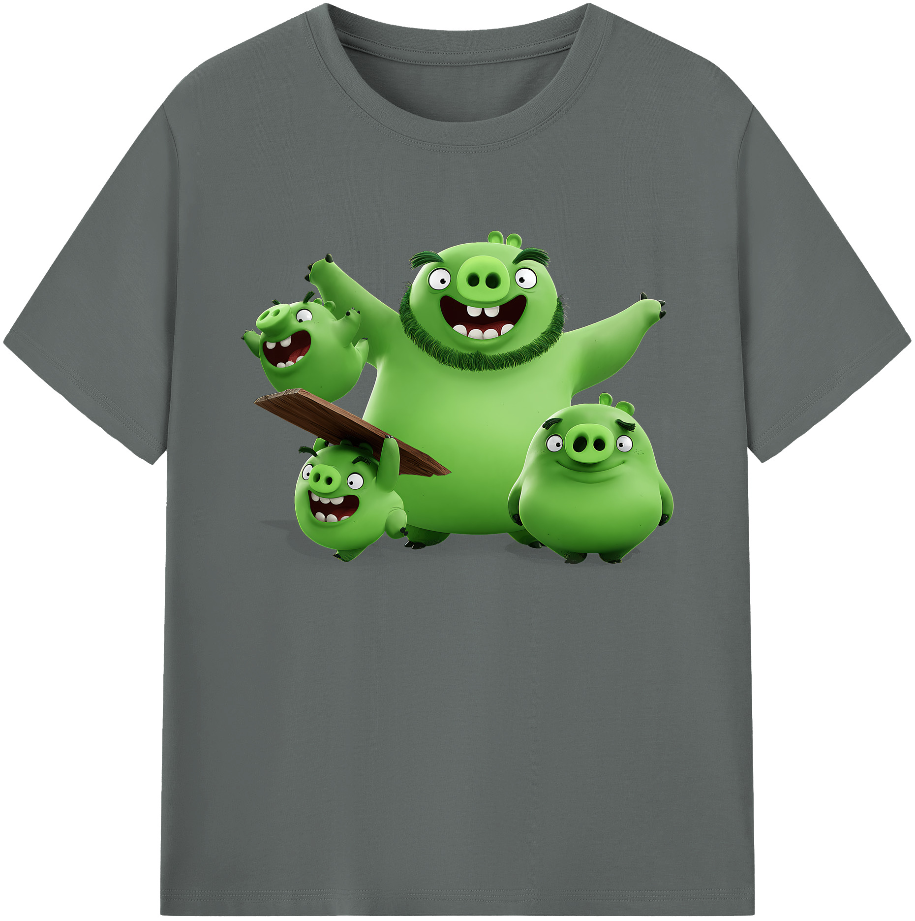 （画像用） Angry Birds アングリーバード 綿100％ メンズ半袖Tシャツ｜肌触りやわらか＆通気性